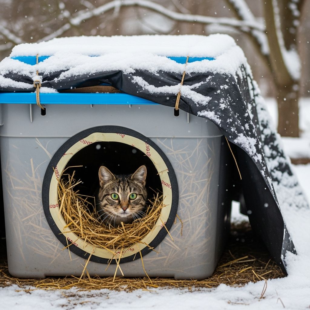 DIY Winter Shelters For Feral Cats: Complete Step-By-Step Guide Learn to build affordable, effective shelters that keep community cats warm and safe through harsh winters using simple materials.