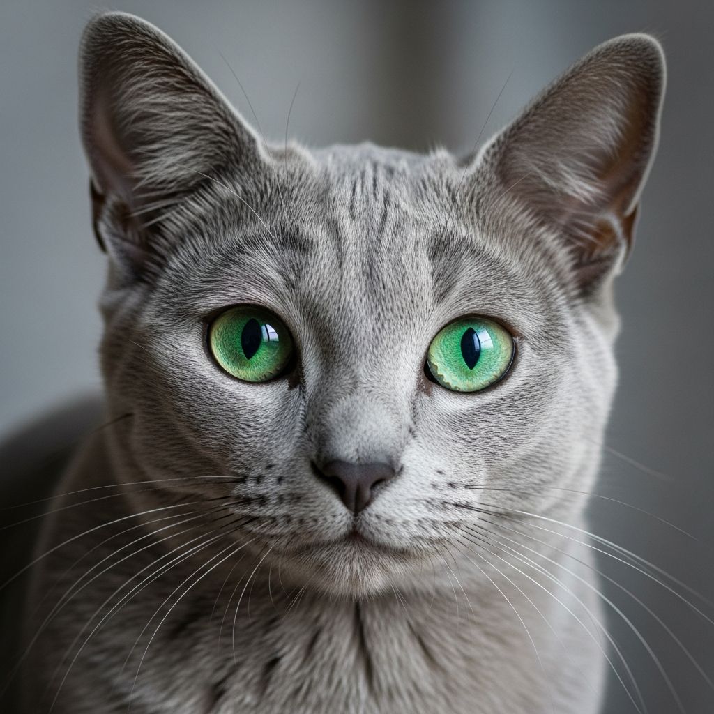 Do All Russian Blue Cats Have Green Eyes? Uncover the truth about Russian Blue cats' iconic green eyes, their genetics, breed standards, and rare exceptions in this detailed guide.
