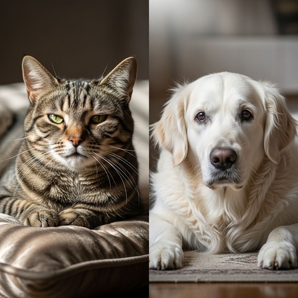 Do Cats Age Like Dogs? 2 Age Charts And Essential Care Tips Discover key differences in how cats and dogs age, from lifespans to health challenges and senior care tips for both pets.
