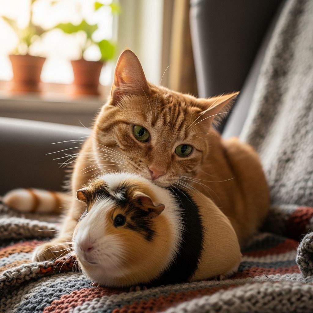Do Cats And Guinea Pigs Get Along? 5 Steps For Safe Coexistence Can cats and guinea pigs safely coexist in the same home? Discover veterinary insights, risks, and proven strategies for peaceful multi-pet households.