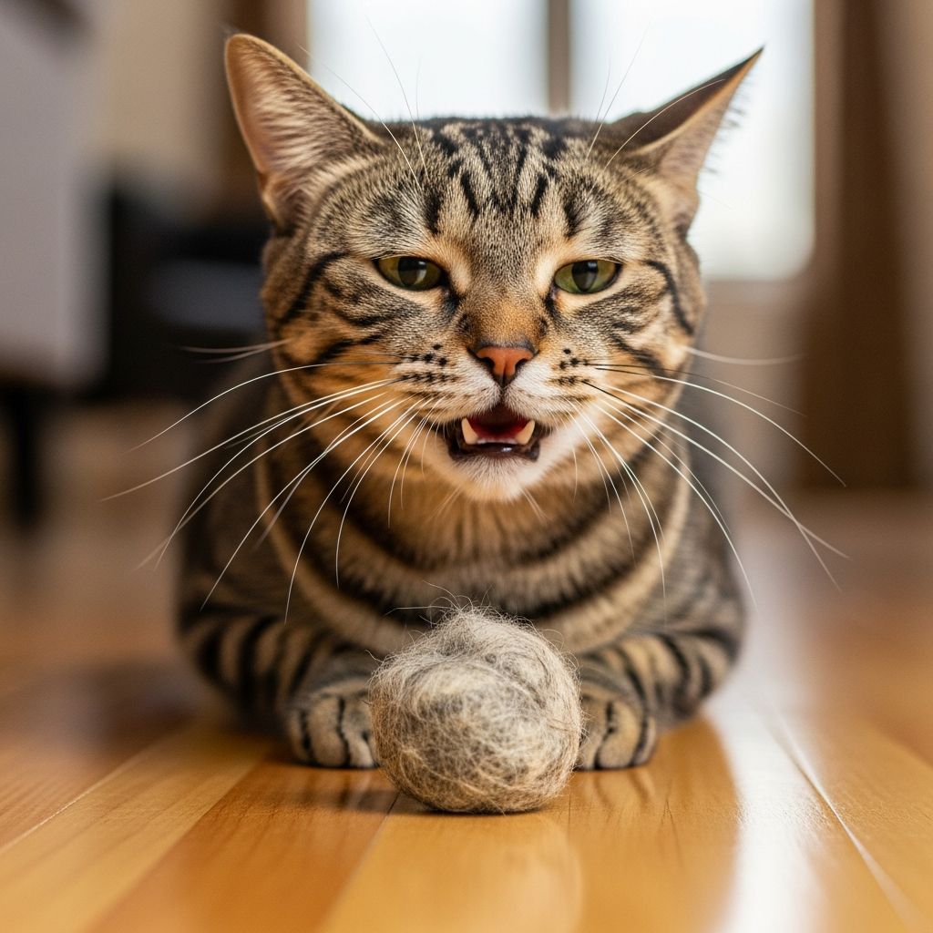 Understand why cats cough up hairballs, recognize symptoms, learn prevention tips, and know when to call the vet for your feline friend.