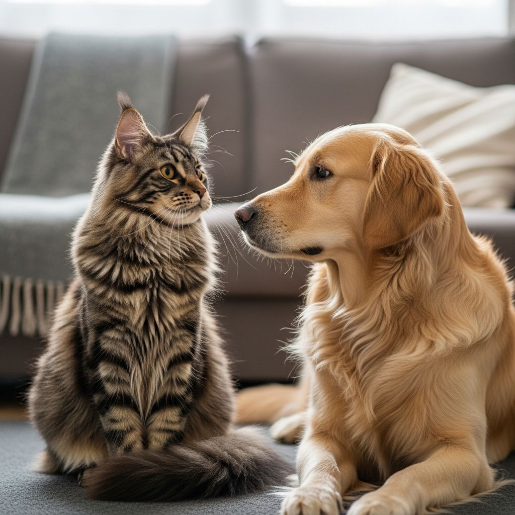 Do Maine Coons Get Along With Dogs? Vet Guide To Harmony Discover if Maine Coon cats and dogs can coexist peacefully, with vet insights on compatibility, introductions, and tips for harmony.