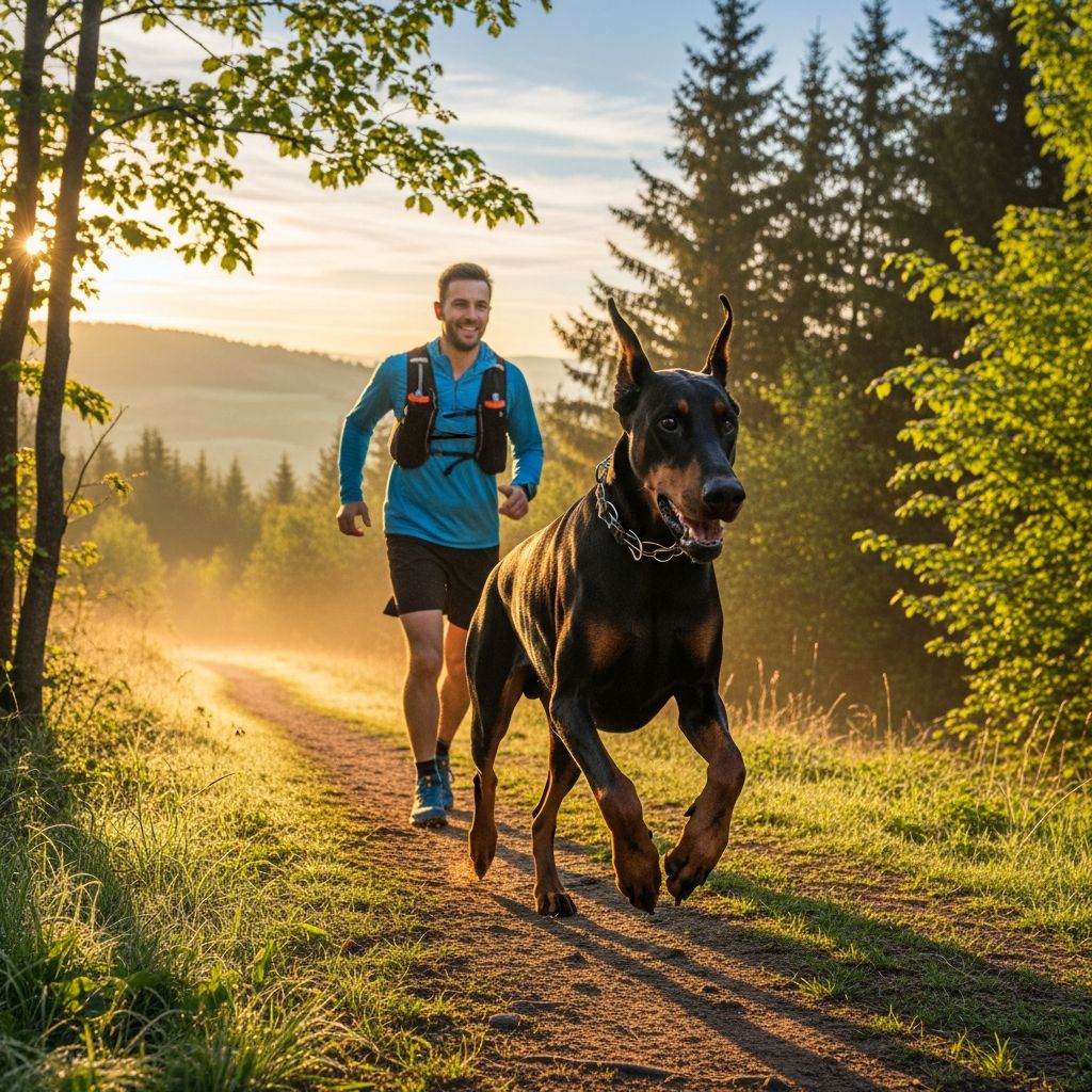 Dobermans As Ideal Running Companions: A Complete Guide Discover why Doberman Pinschers excel as running partners with their speed, stamina, and athletic build for active owners.
