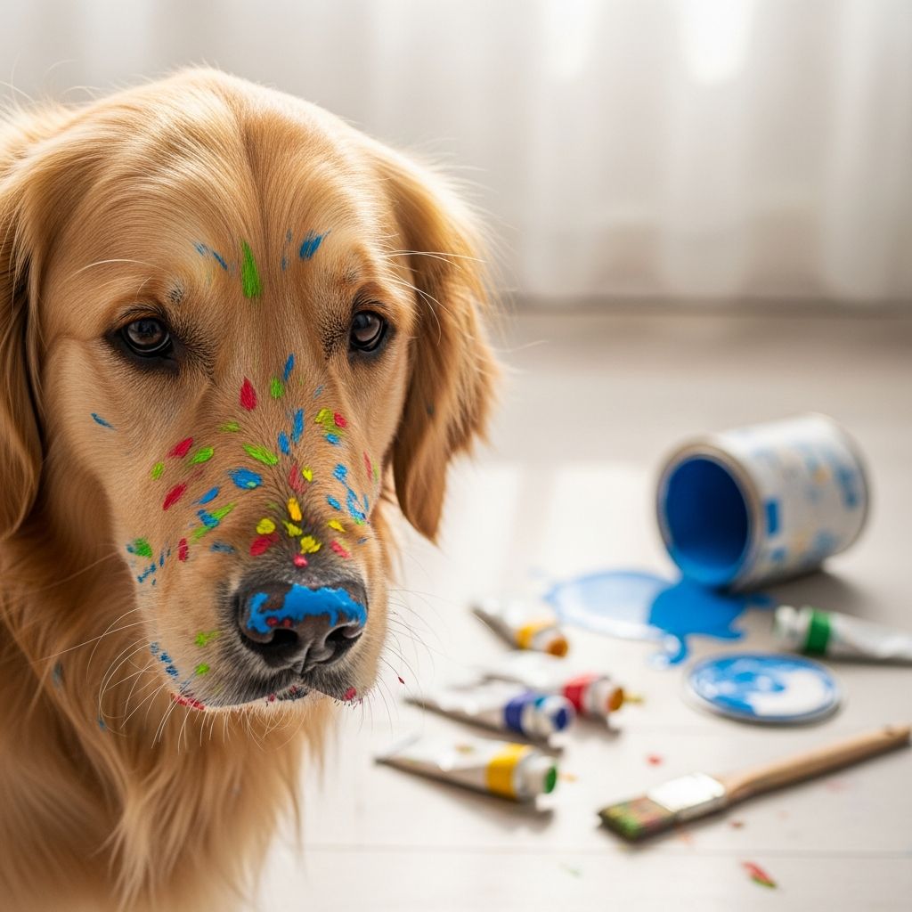 Dog Ate Paint: 4 Urgent Vet Steps To Protect Health Discover immediate actions, paint risks, symptoms, and vet care to protect your dog from paint ingestion dangers.
