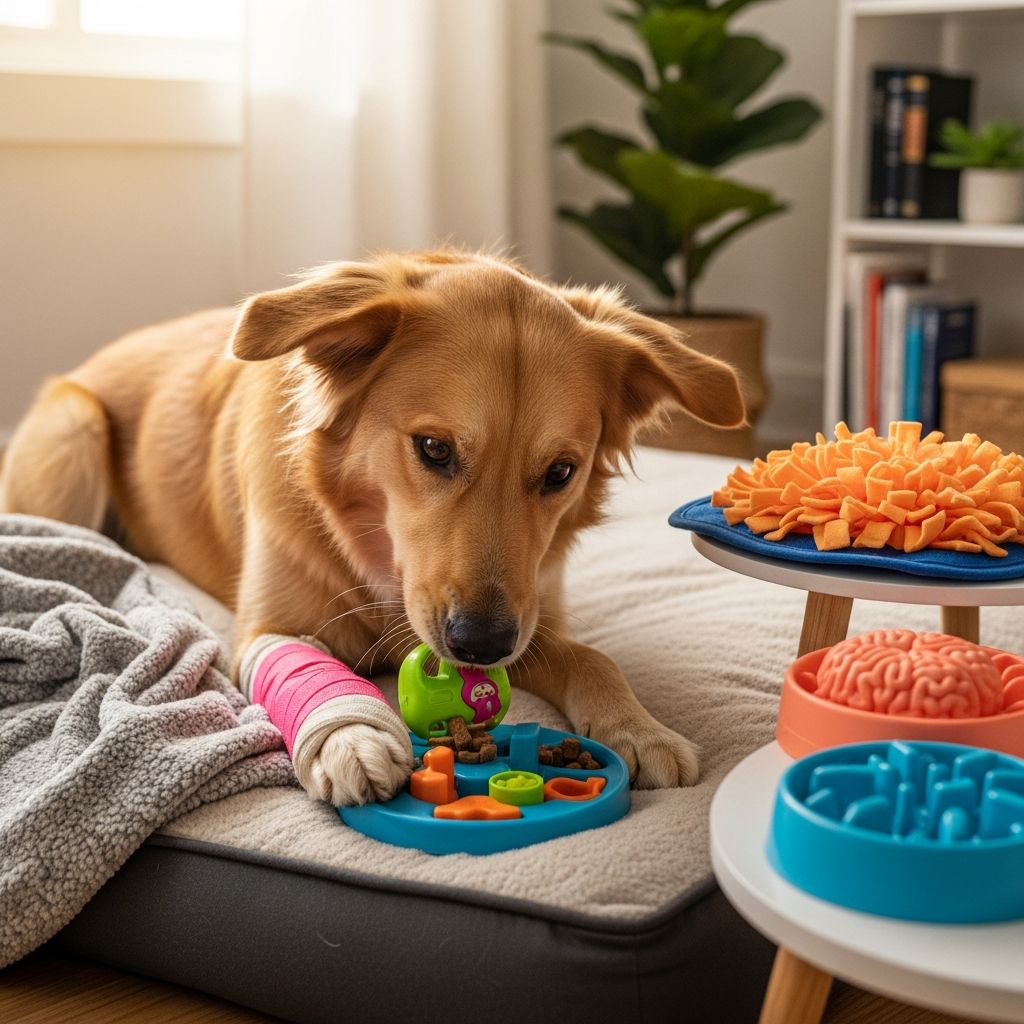 Keep Your Dog’s Brain Engaged During Activity Restrictions Mental exercise strategies to keep your dog happy and well-behaved when physical activity is limited.
