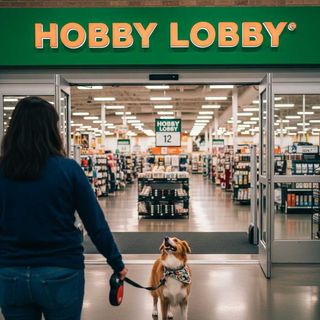 Discover whether your furry friend can join you on your Hobby Lobby shopping trips