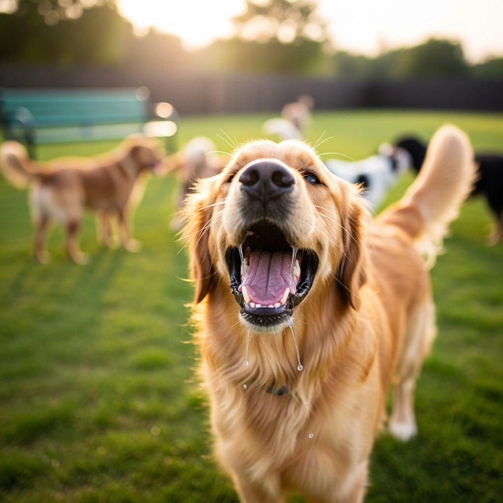 Discover why dogs drool excessively at dog parks and learn how to tell normal excitement from potential health red flags.