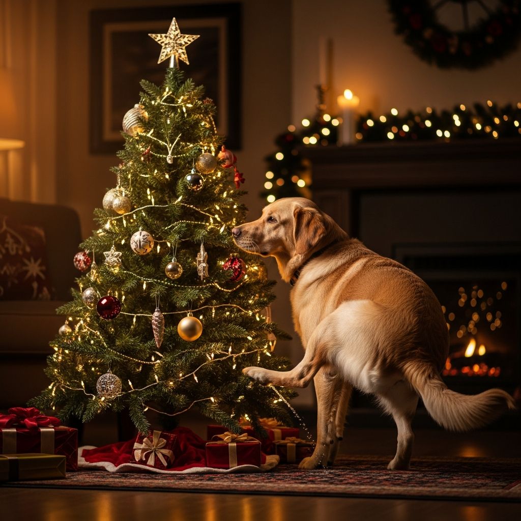 Understand why your dog marks the Christmas tree and discover effective, humane strategies to prevent this festive frustration.