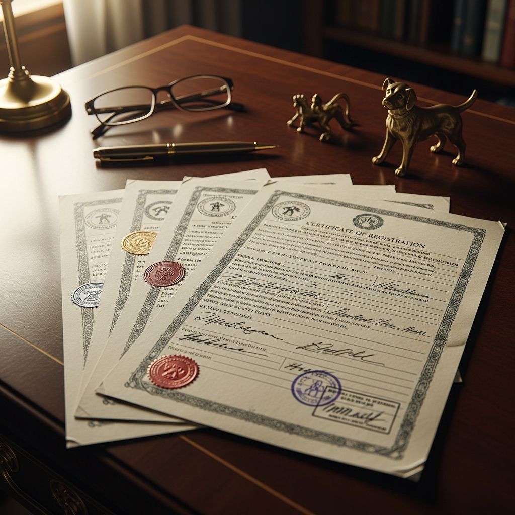 Unlock the essentials of dog registration papers: from legal licenses to pedigree certificates that prove your pup's purebred heritage and ensure responsible ownership.