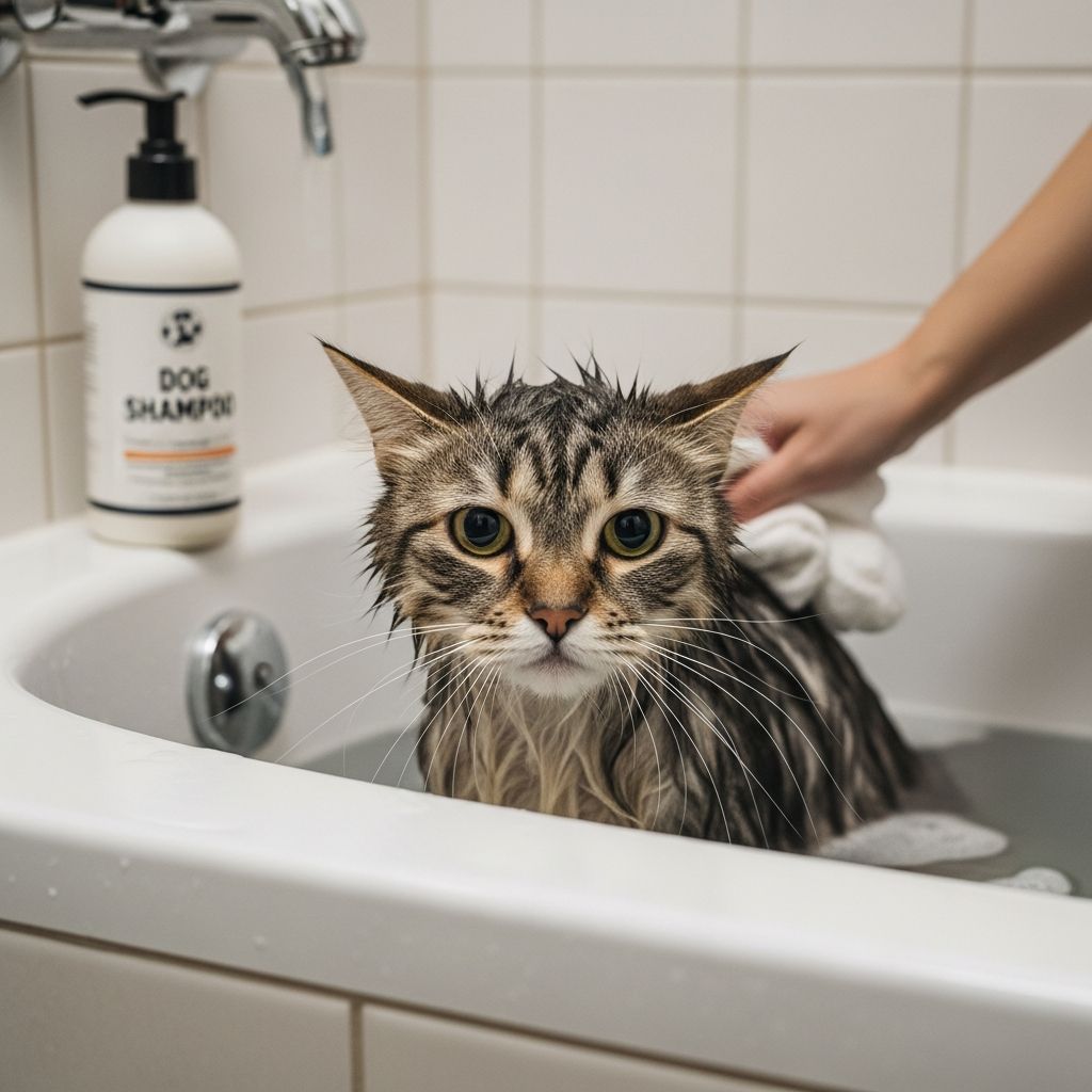 Dog Shampoo On Cats: Risks And Safe Alternatives Discover why dog shampoo can harm your cat's sensitive skin and learn safer grooming alternatives for healthy feline hygiene.
