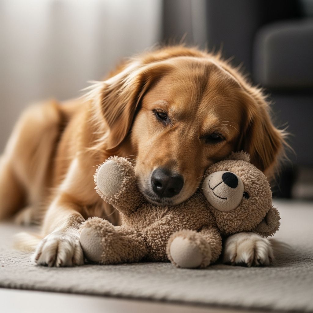 Explore why dogs bond with plush toys and how to support healthy play habits