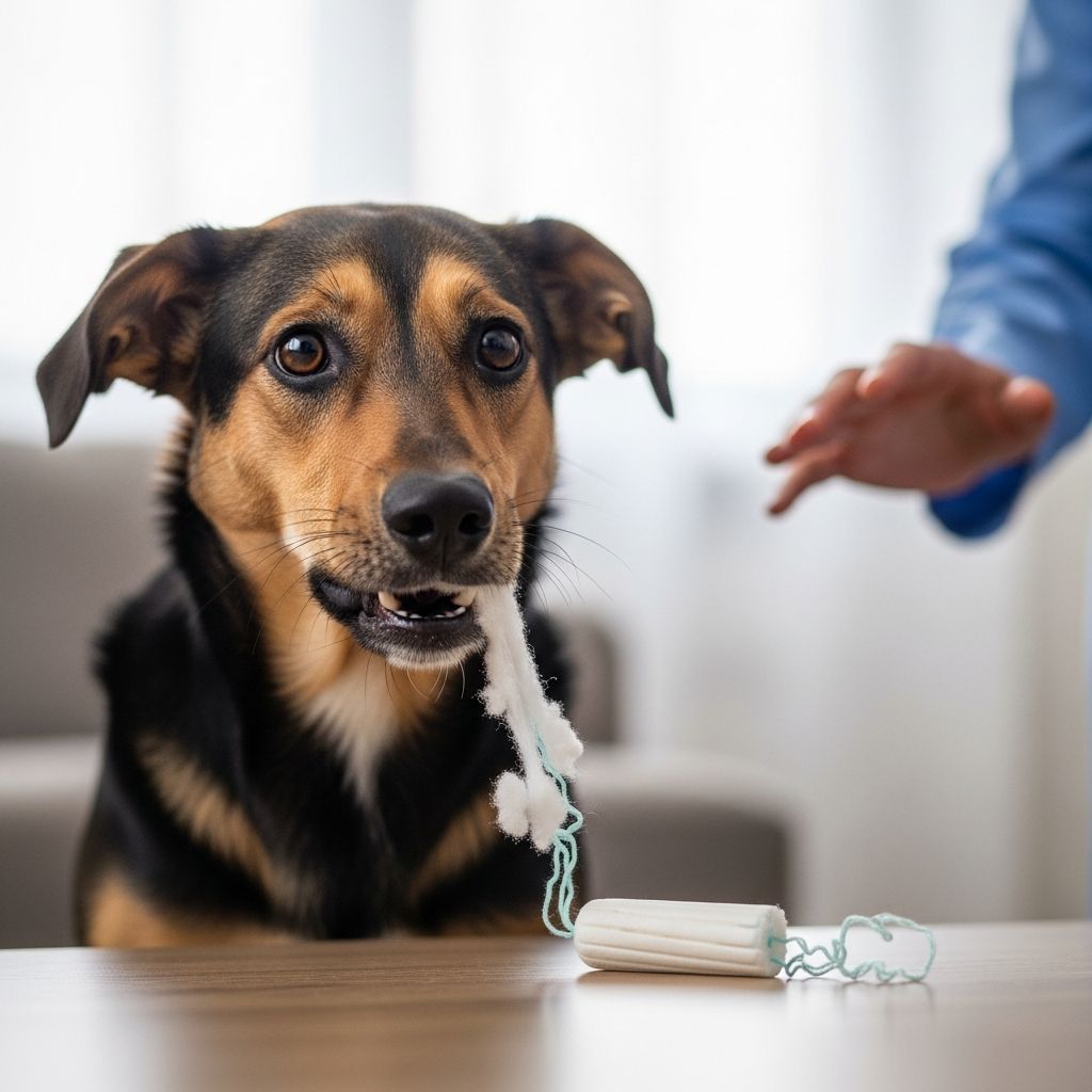 Tampon Ingestion in Dogs: Health Risks and Emergency Care Learn why tampons are dangerous for dogs and what to do immediately if ingestion occurs
