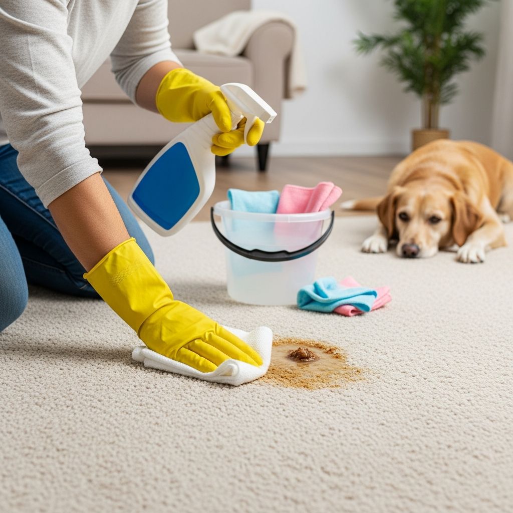 Complete Guide to Removing Dog Vomit from Carpet Learn effective techniques to clean and deodorize carpet after dog vomit incidents.