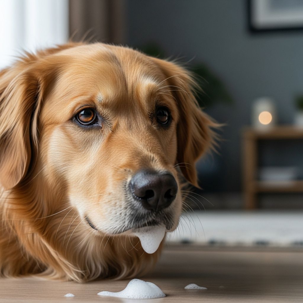 Dog Vomiting White Foam: Causes and Care Discover why dogs vomit white foam, from mild indigestion to emergencies like bloat, and learn vital steps for your pet's health.