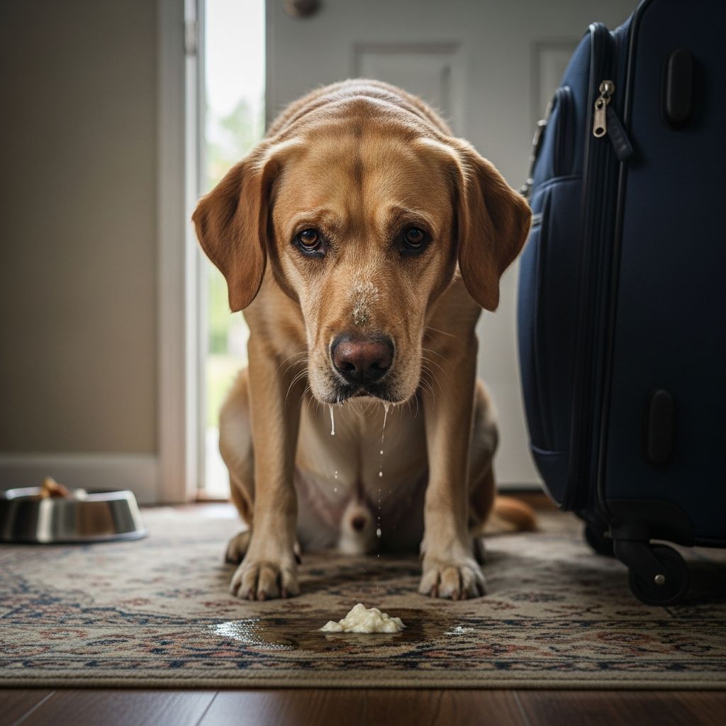 Discover why your dog vomits upon your departure and learn effective strategies to alleviate separation distress for a healthier, happier pet.