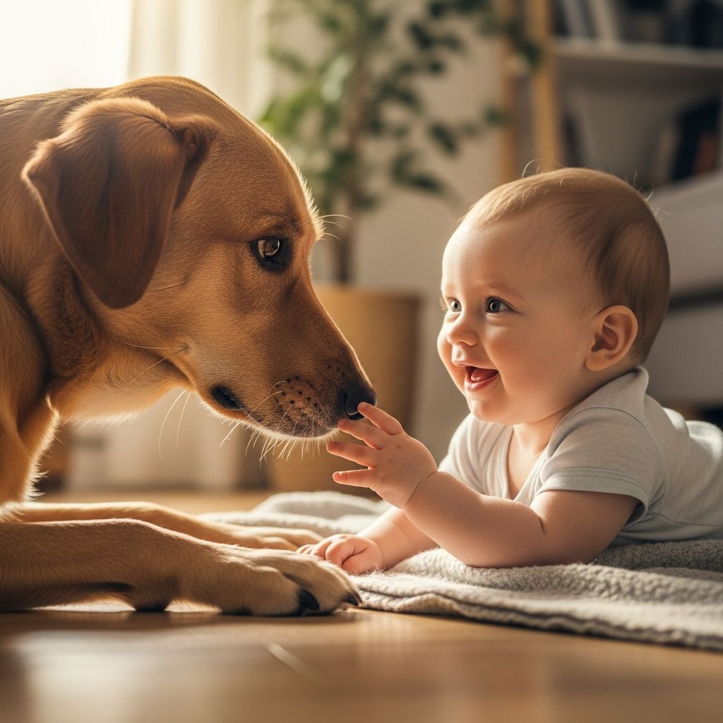 Essential tips for safely introducing dogs and babies, ensuring harmony in your growing family through preparation and training.