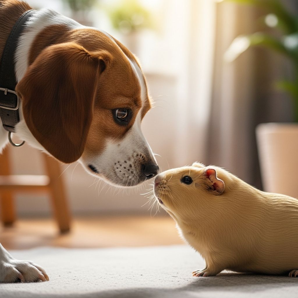 Discover if dogs and guinea pigs can live together peacefully with proper training, introductions, and safety measures for a harmonious multi-pet home.
