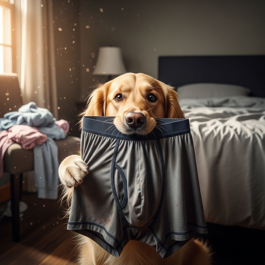 Dogs and Dirty Underwear: Unraveling the Mystery Discover the instinctual, emotional, and sensory reasons behind your dog's obsession with dirty underwear and how to manage it effectively.