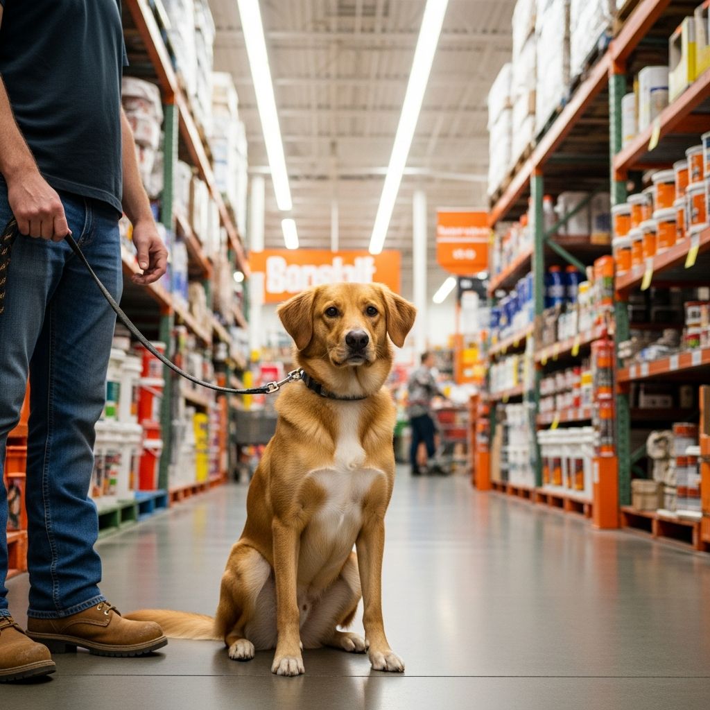 Discover Home Depot's dog policy, from service animals to leashed pets, and tips for a smooth shopping trip with your canine companion.