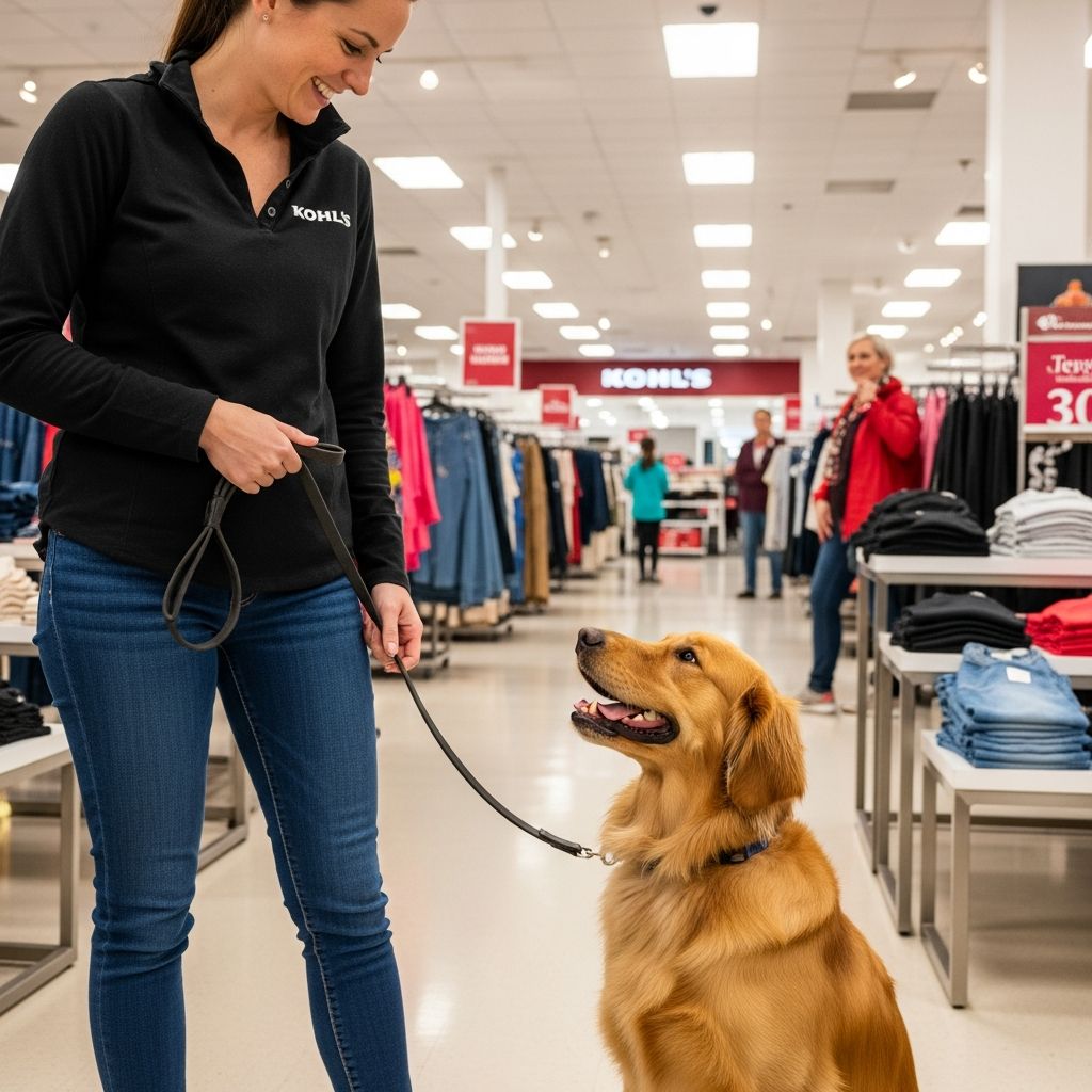 Learn whether your canine companion can join you shopping at Kohl's locations.