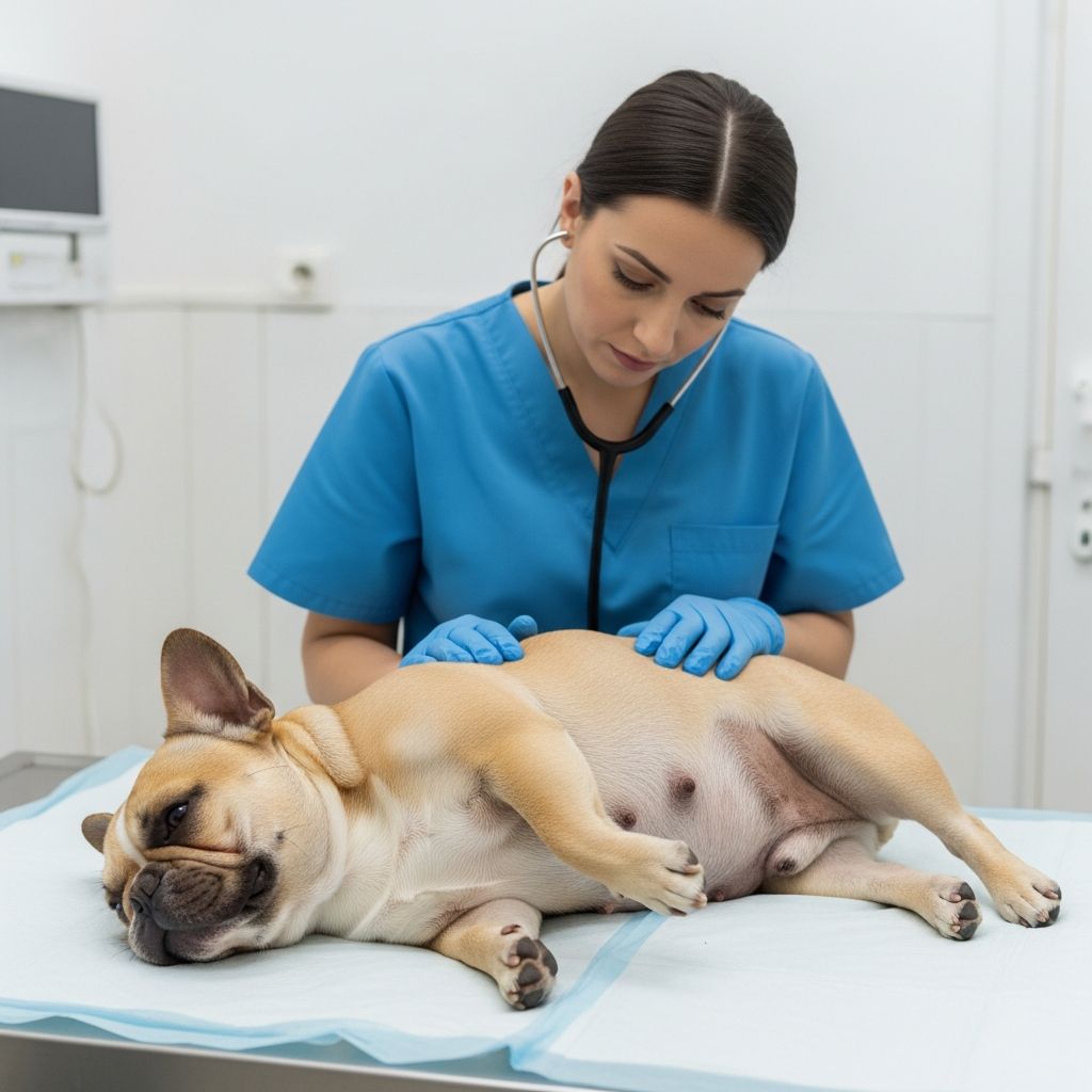 Understanding birthing difficulties in French Bulldogs: comprehensive guide to causes, symptoms, and veterinary treatment options.