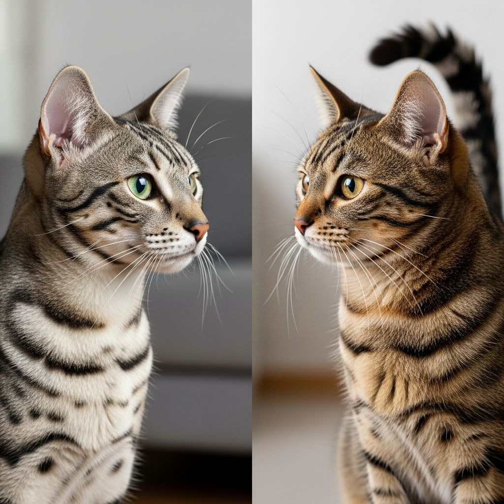 Egyptian Mau vs. Tabby Cat: Key Differences Discover the key differences between Egyptian Maus and tabby cats, from appearance to personality traits.