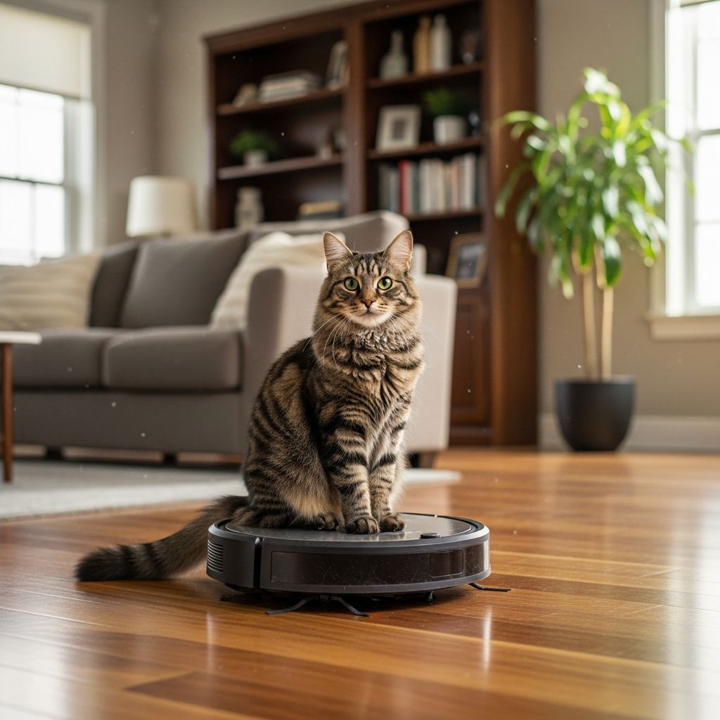 Feline Roomba Riders: A Practical Guide To Safety And Training Discover why cats love riding robot vacuums, the science behind it, safety tips, and how to make it a win for you and your pet.
