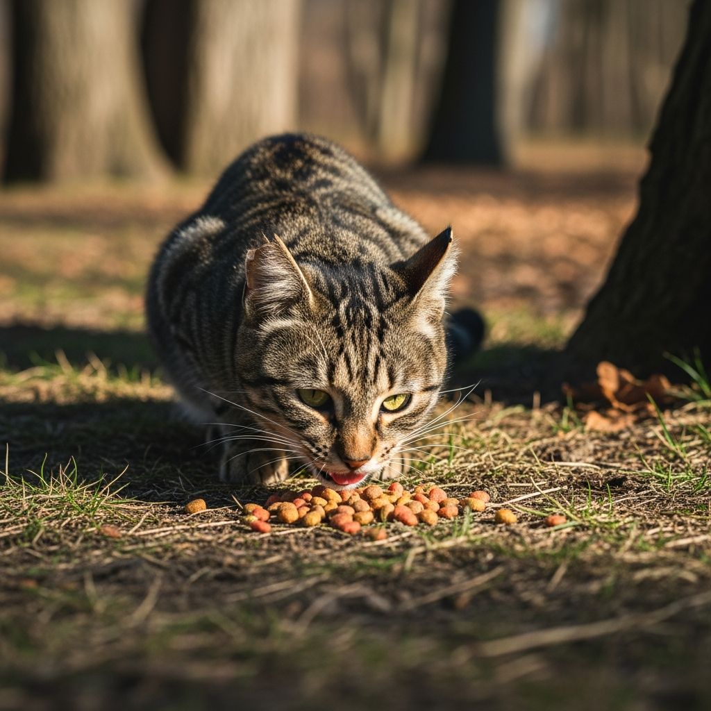 Explore what feral cats hunt and eat to survive in outdoor environments