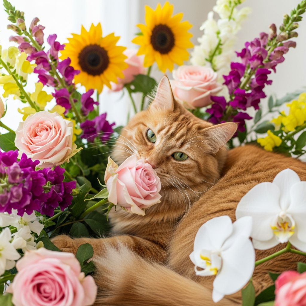 Discover cat-safe flowers to brighten your home without risking your feline friend's health and safety.