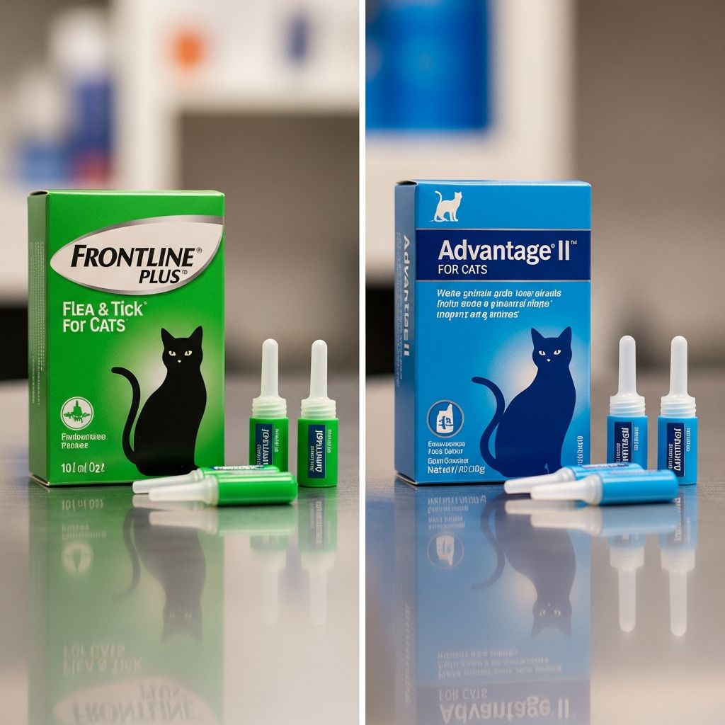 Frontline Vs Advantage For Cats: 7 Key Differences Our vet compares Frontline and Advantage flea treatments for cats to help you choose the best option for flea control and protection.