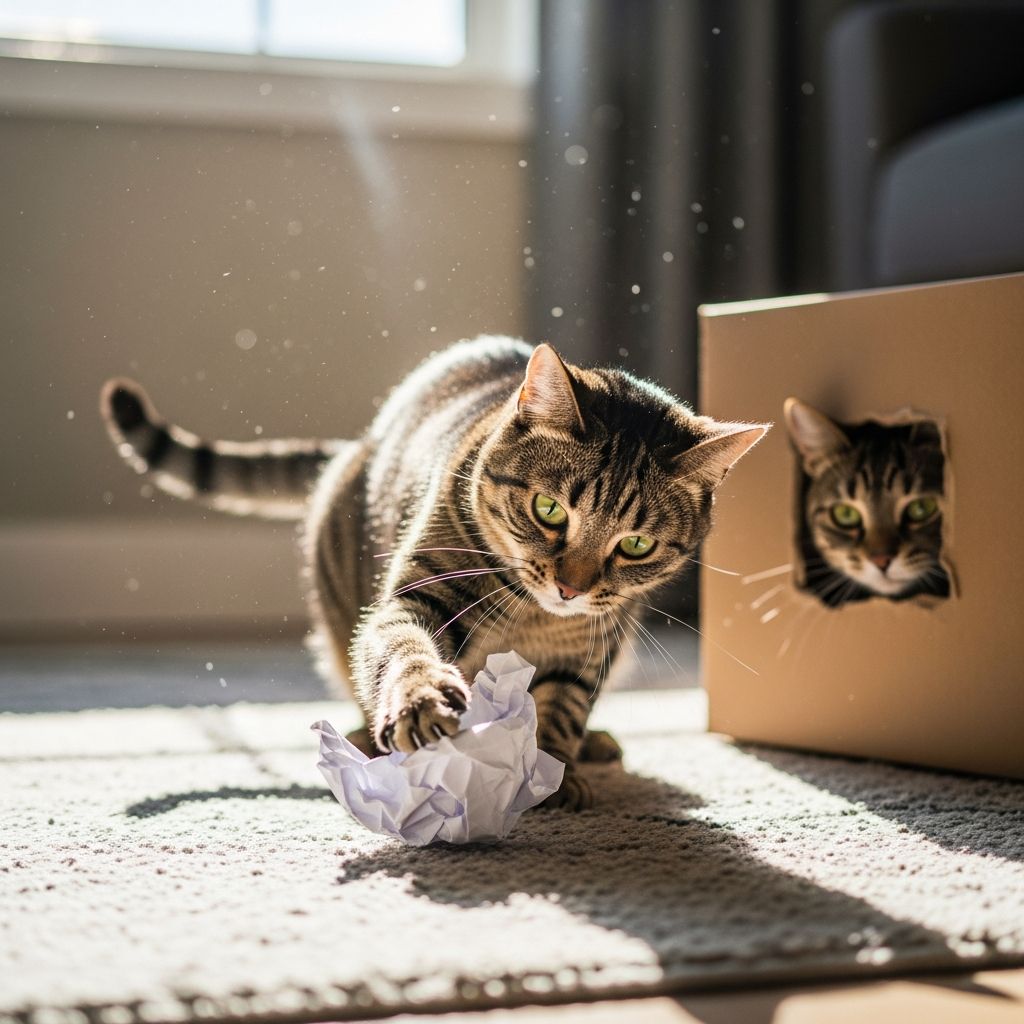 Toy-Free Play Ideas For Cats: Comprehensive Guide For Endless Fun Discover creative, no-cost ways to engage your cat's instincts and boost their physical and mental well-being through simple household activities.