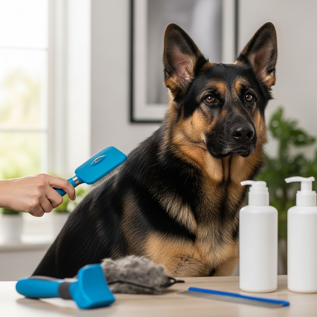 German Shepherd Coat Care: Complete Grooming Guide Master essential grooming techniques for your German Shepherd's double coat to reduce shedding, promote skin health, and maintain a sleek appearance year-round.