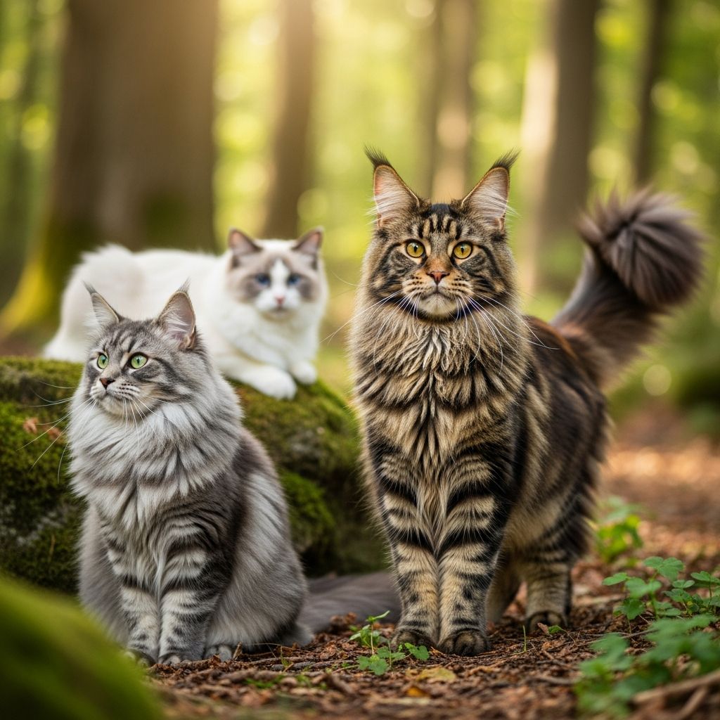 Giant Feline Wonders: Top Large Domestic Cat Breeds Discover the majestic world of oversized domestic cats, from gentle giants to energetic hybrids, perfect for cat lovers seeking big personalities in furry packages.