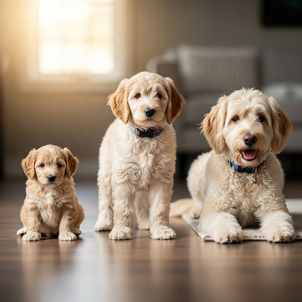 Goldendoodle Development: Size Milestones Track your Goldendoodle's growth from puppy to adult with comprehensive developmental milestones