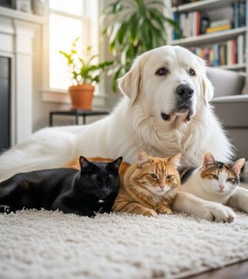 Learn if Great Pyrenees make suitable companions for cat owners and how to introduce them safely.