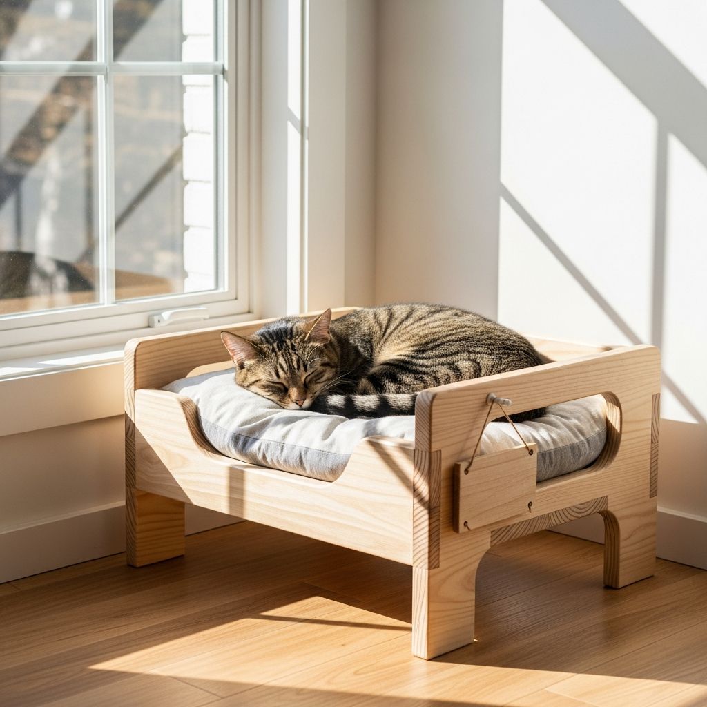 Transform your space with custom wooden cat beds designed for comfort and style