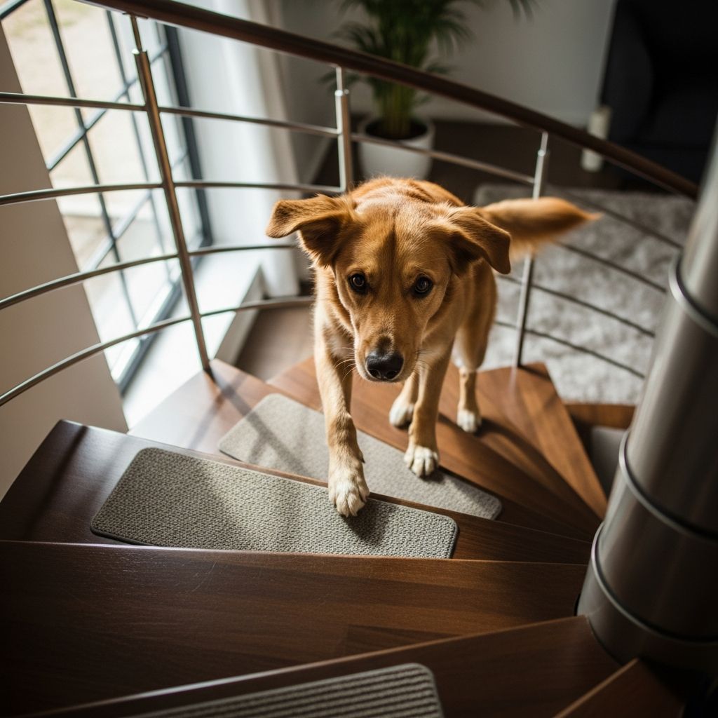 Help Your Dog Conquer Spiral Staircases Safely Understand why spiral staircases scare many dogs and learn gentle, reward-based strategies to help them move up and down with confidence.