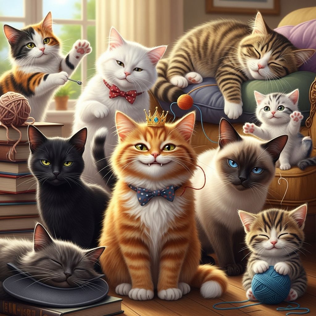Hilarious Cat Names for Every Personality Discover hundreds of whimsical, pun-filled, and quirky cat names to match your feline's unique quirks and charm.