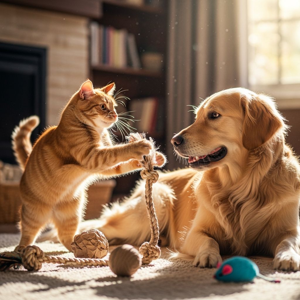 How Do Cats Play With Dogs? A Comprehensive Guide Discover how cats and dogs interact through play, recognize signs of fun versus fights, and foster harmonious multi-pet households.