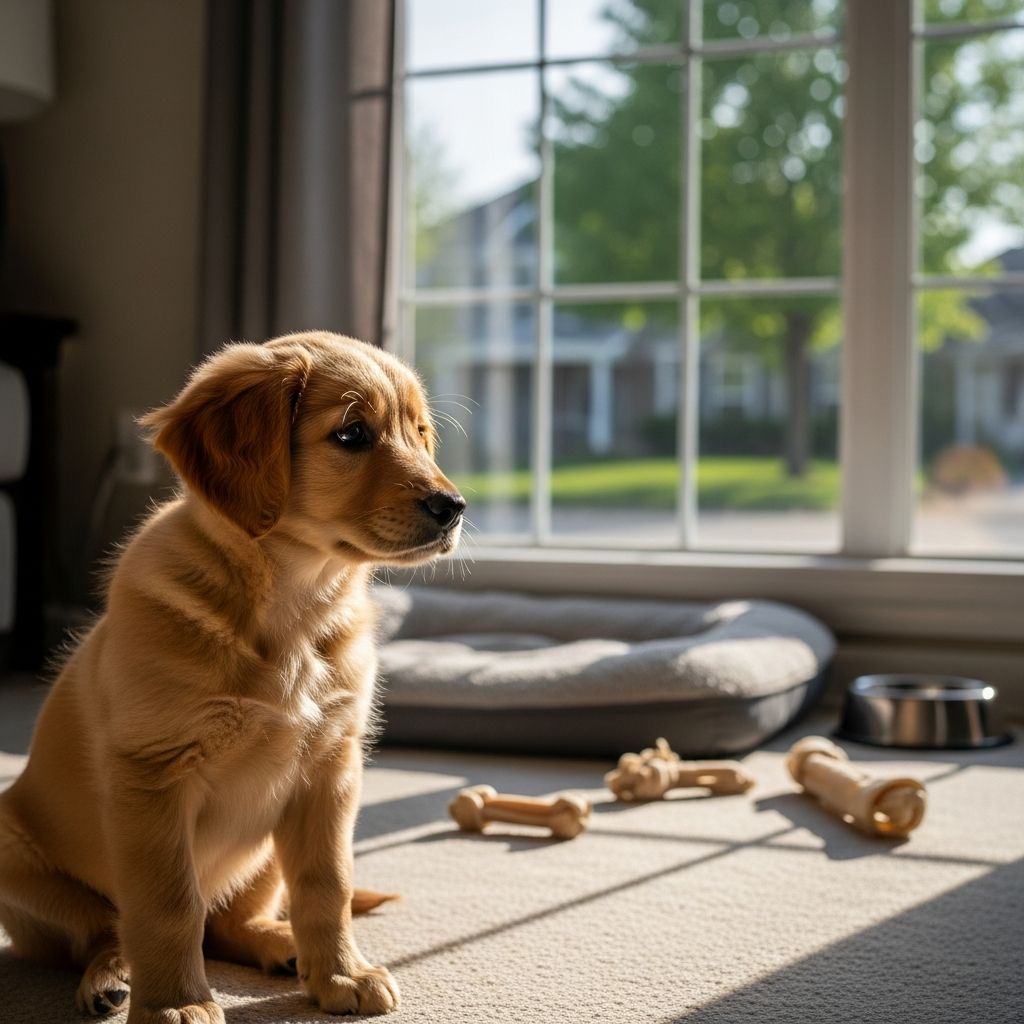 How Long Can A Puppy Be Left Alone: Age-Based Limits And Tips Discover safe time limits for leaving puppies alone, crate training tips, and strategies to prevent separation anxiety in young dogs.