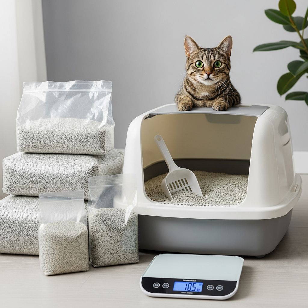 Calculate your cat's monthly litter needs with expert guidance on usage factors and cost-saving tips.