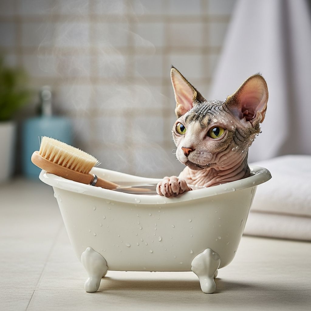 Master the art of bathing your hairless Sphynx cat with expert tips, preparation strategies, and grooming techniques.