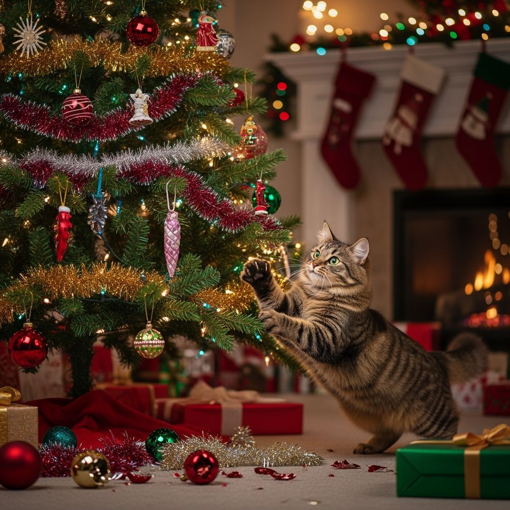 Cat-Proof Your Christmas Tree: Essential Guide For Pet Owners Expert tips to keep your Christmas tree safe and secure from curious cats.