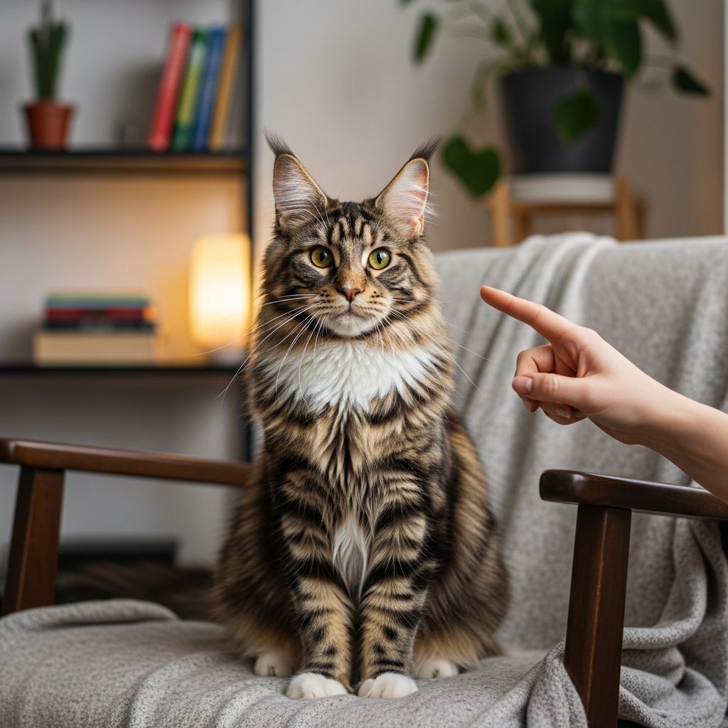 Discover 13 effective tips and tricks to discipline your Maine Coon cat positively, fostering good behavior without harm.