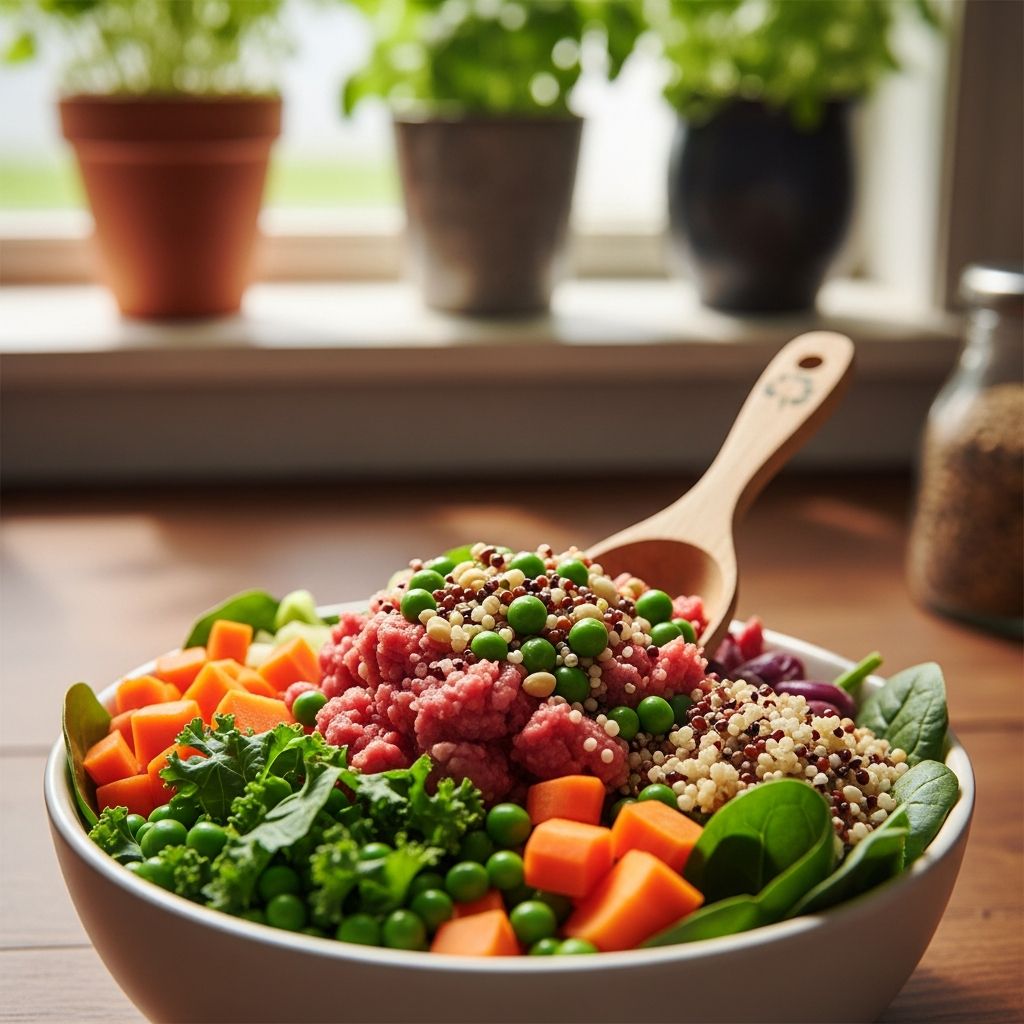 How to Find Sustainable Food to Cook for Your Dog Shop for eco-friendly ingredients like regenerative meats and low-carbon grains to create healthy, planet-friendly homemade dog meals.