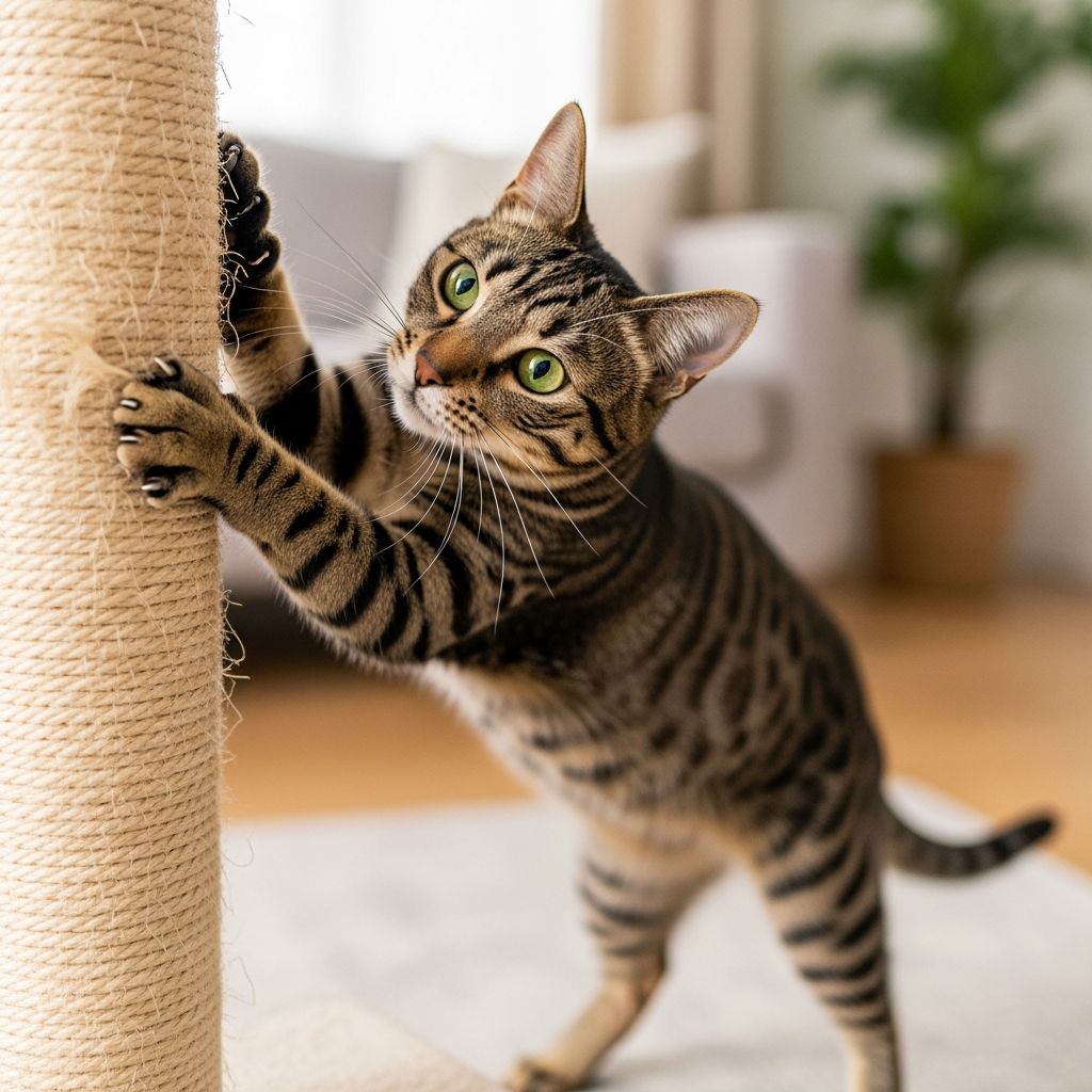Expert tips to train your cat to love their scratching post and save your furniture from destruction.