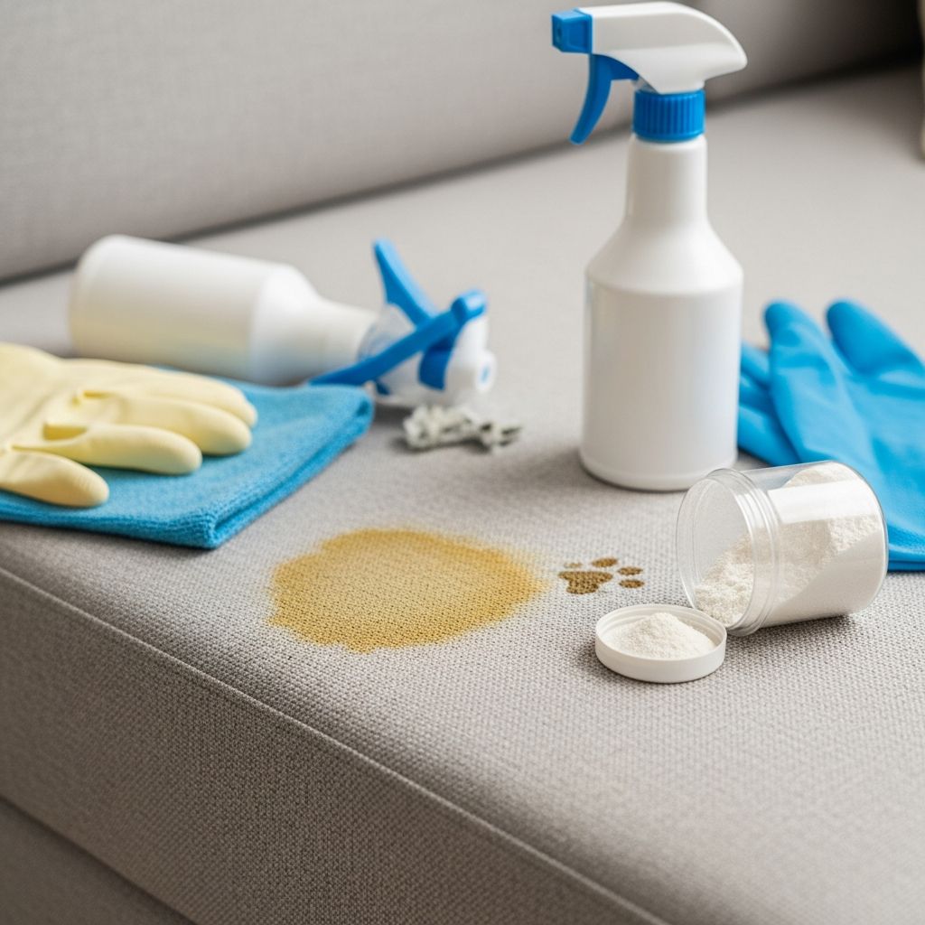 Expert tips to permanently remove cat urine odors and stains from couches, chairs, and upholstery using safe, effective methods.