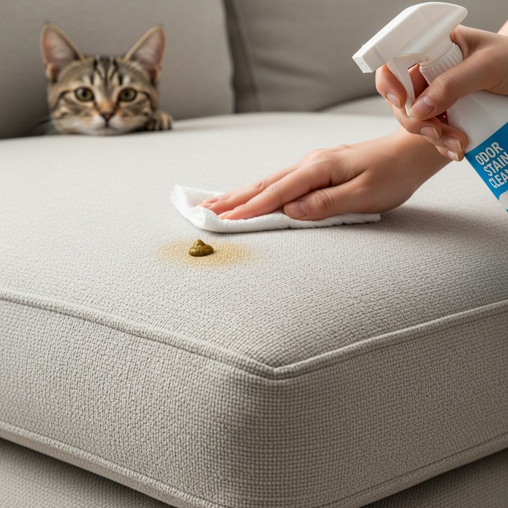 How to Get Rid of Cat Poop Smell Out of Couch Expert tips to eliminate cat poop odors and stains from your couch effectively and safely for pets.
