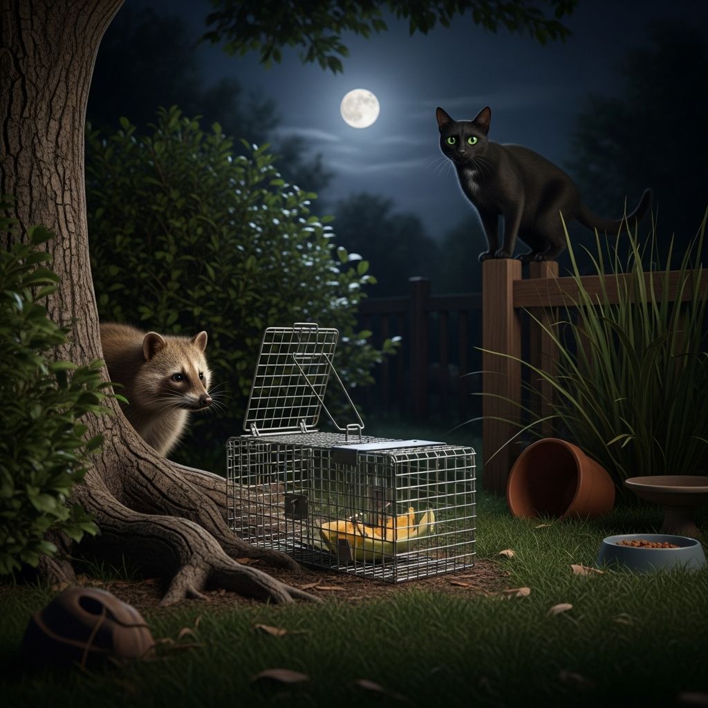 How to Get Rid of Raccoons Without Harming Feral Cats Humane methods to deter raccoons from your yard while protecting neighborhood feral cats safely.