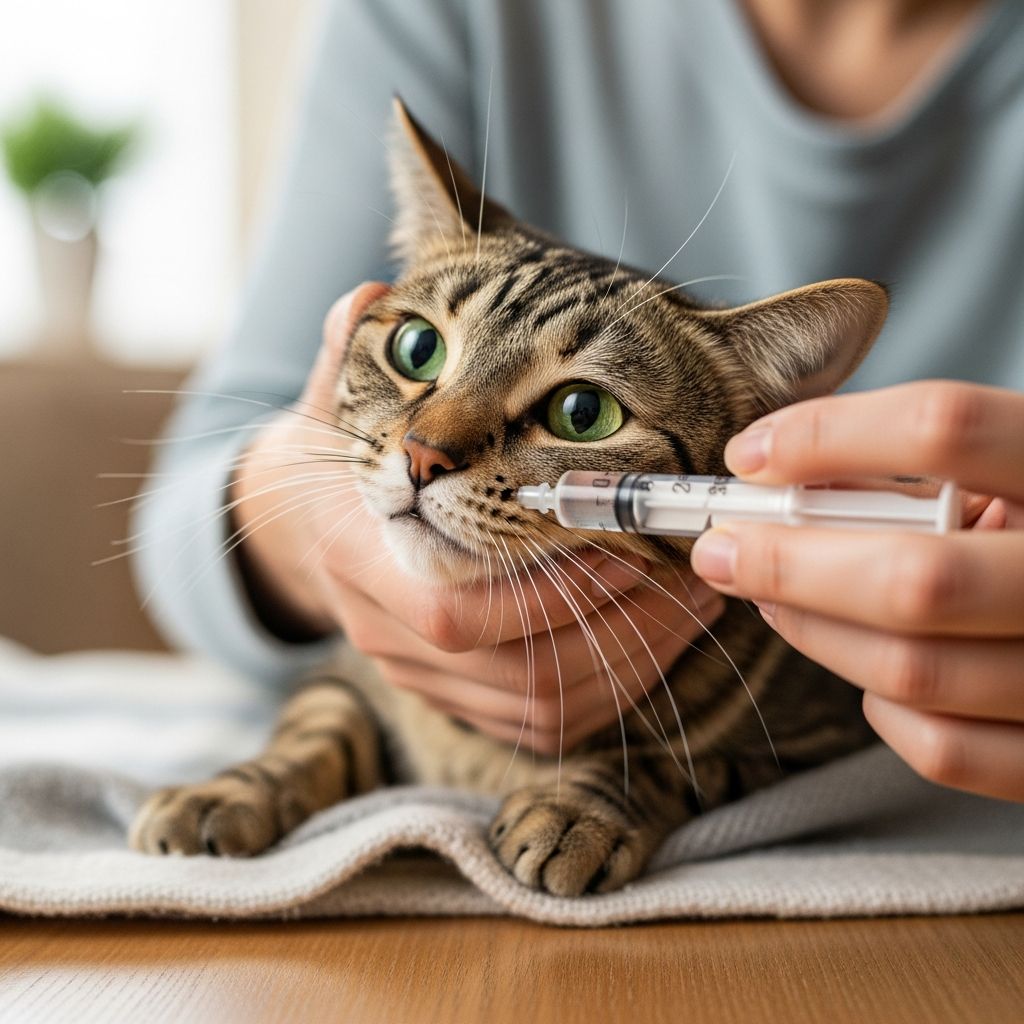 Master stress-free techniques to administer liquid medicine to your cat safely and effectively at home.
